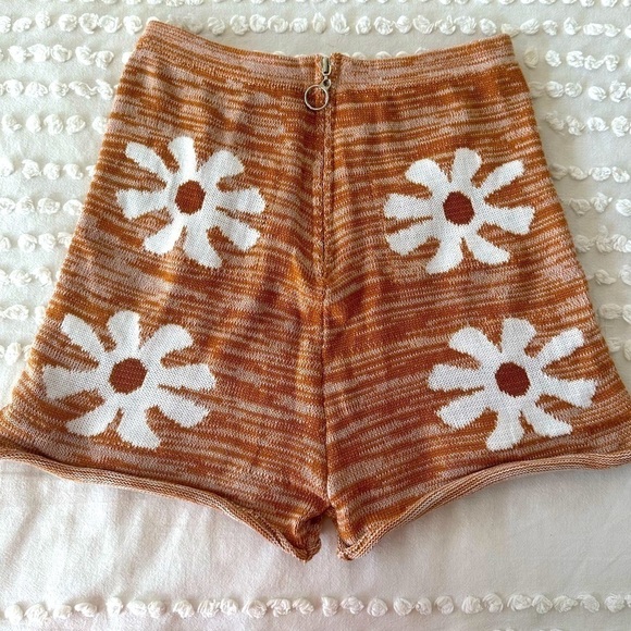 Ditzy Floral High Waisted Crochet Shorts - Picture 7 of 7